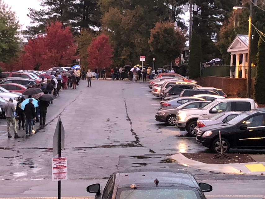 Long lines to vote in Cobb County – 95.5 WSB