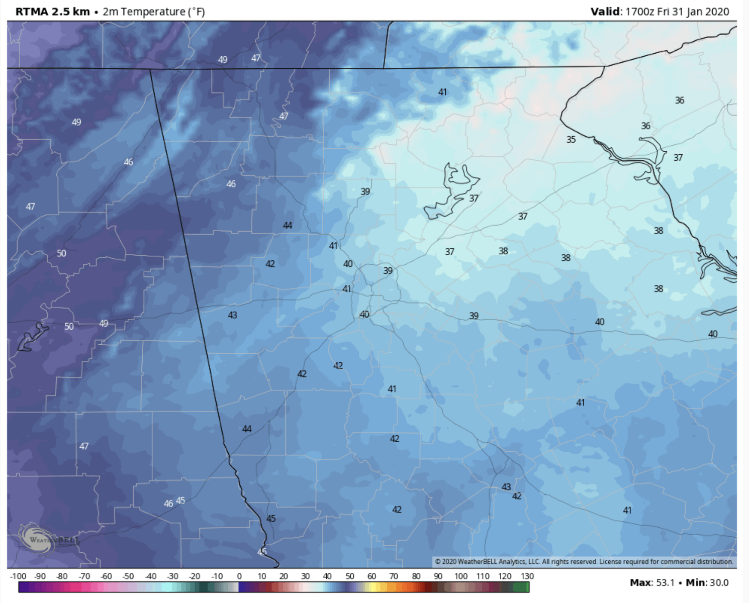 Unseasonable weather 95.5 WSB