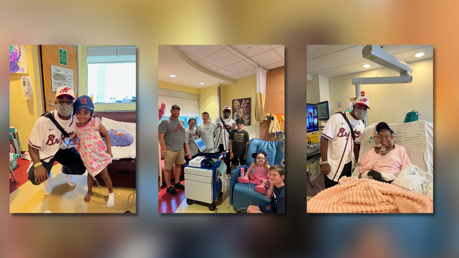 Atlanta Braves Michael Harris visits Children's