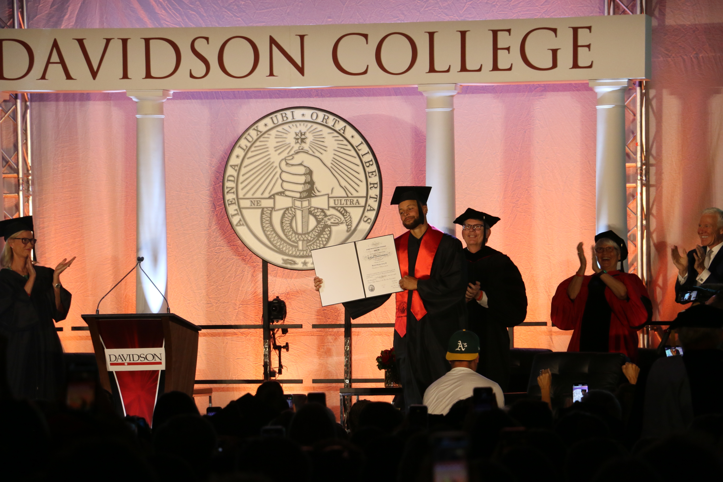 NC native Steph Curry graduates from Davidson College