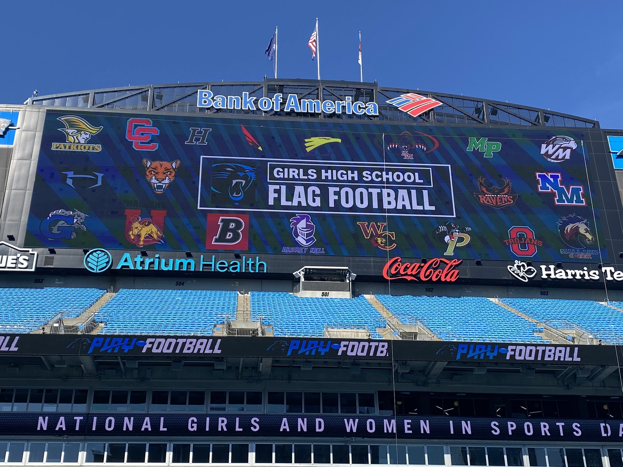 Carolina Panthers hosting first-ever high school football matchup inside  Bank of America Stadium