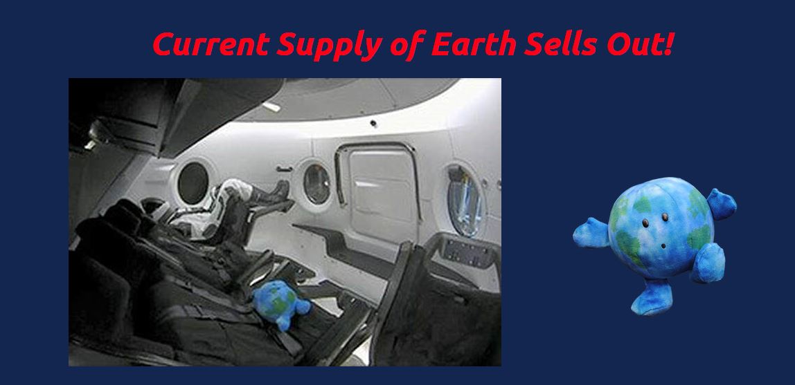 earth plush toy spacex