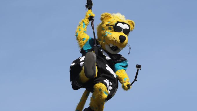 Jaxson de Ville of the Jacksonville Jaguars #nbcsports