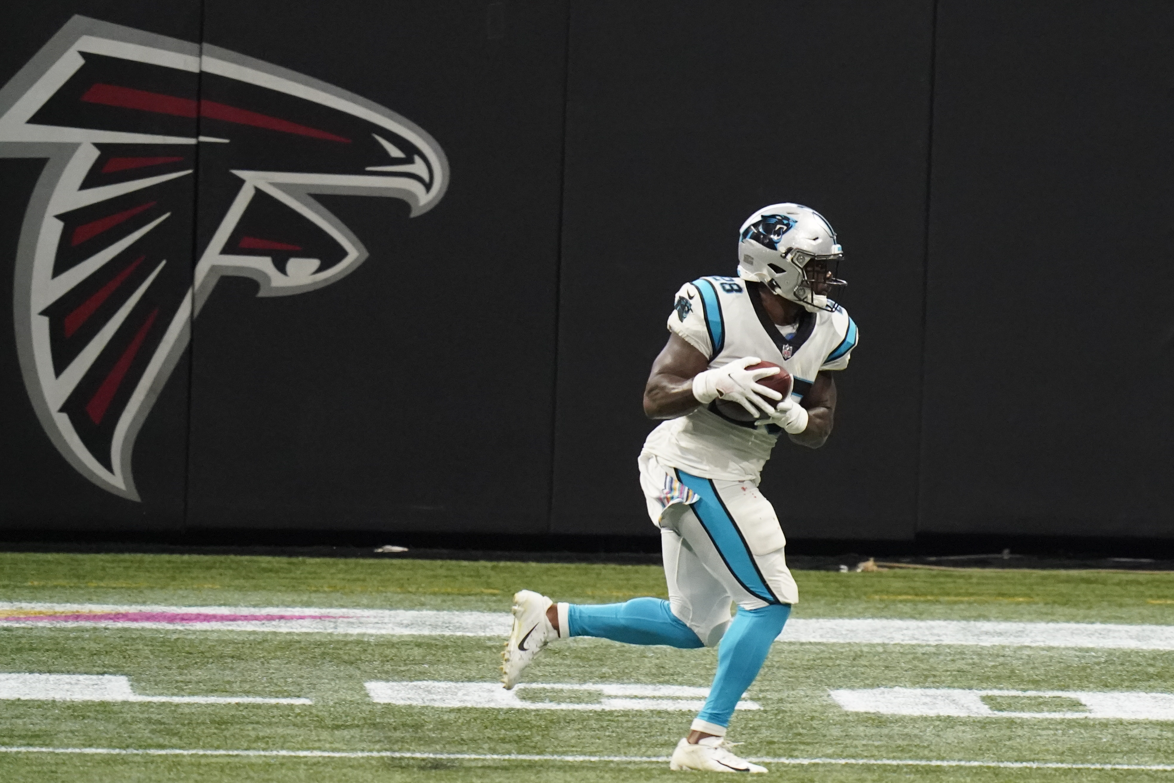 Bridgewater's 2 TDs, Burris pick lead Panthers over Falcons