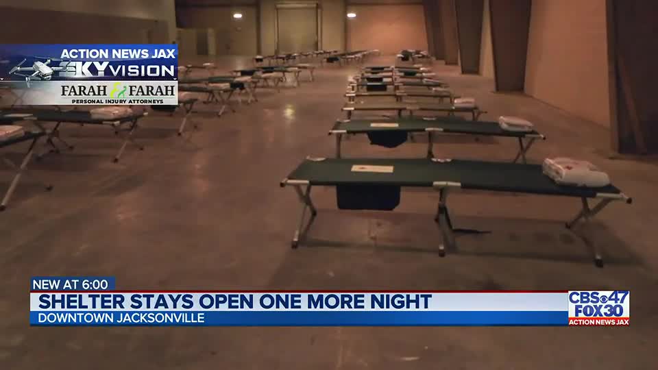 Downtown Jacksonville Temporary Homeless Shelter Now Closing Thursday Action News Jax