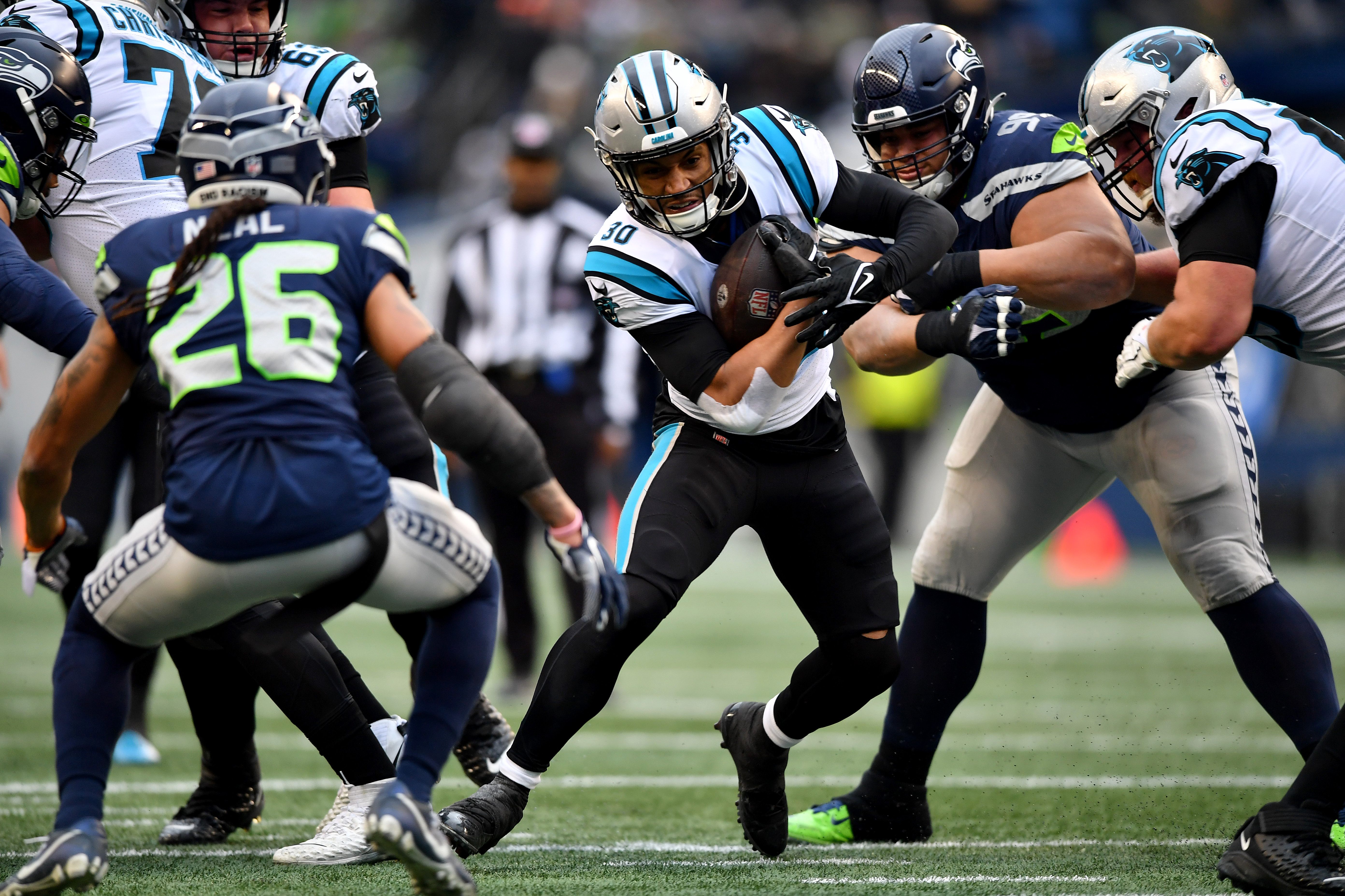 Carolina Panthers run all over Seahawks, win 30-24 for first road win in  2022