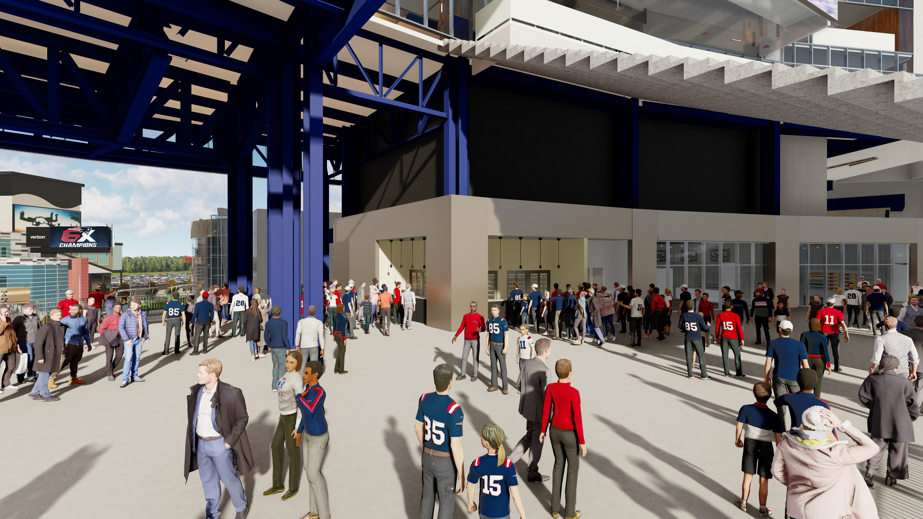 Sneak preview of new upgrades at Gillette Stadium ahead of 2023 NFL season  – Boston 25 News