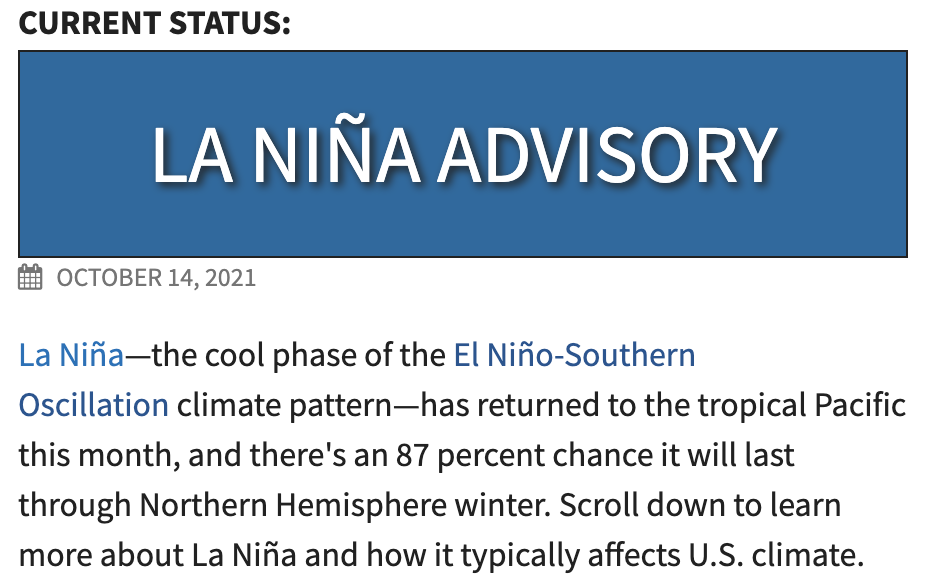 Winter Atlanta La Nina 2021