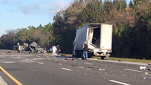 24-hour shut down of I-95 in Flagler due to fiery fatal crash – WDBO