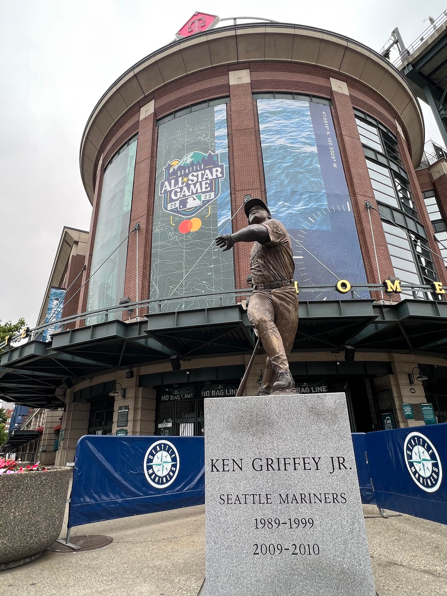 Ken Griffey Jr. Statue at T-Mobile Park in Seattle