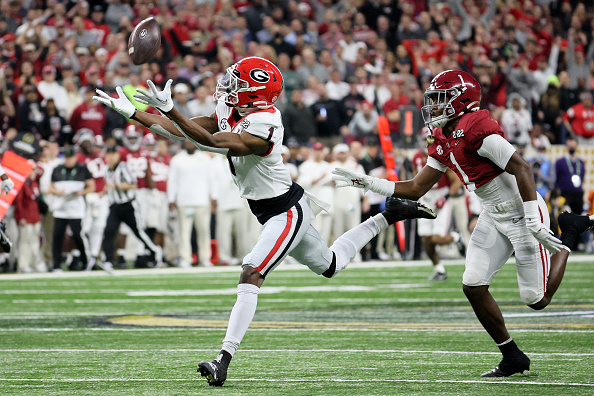 WATCH: Kelee Ringo comes up with pick-six of Bryce Young to seal title for  Georgia