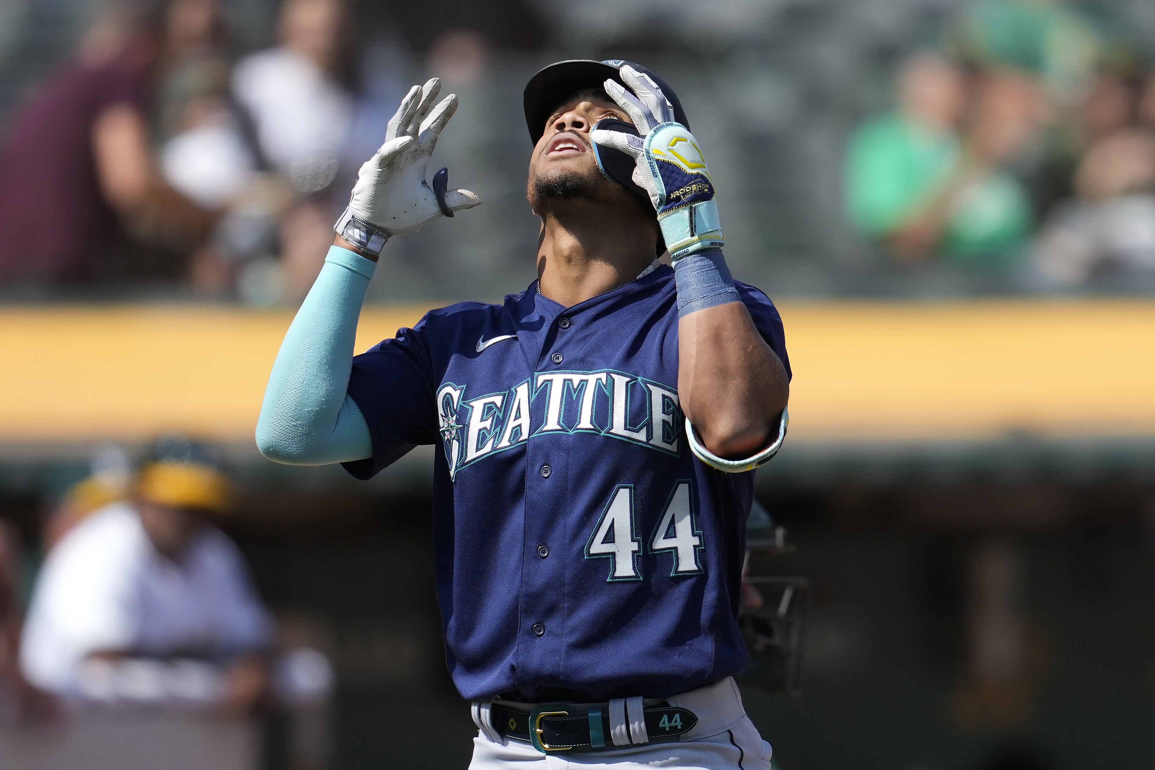 Seattle Mariners - No. 44, batting seventh for the Seattle