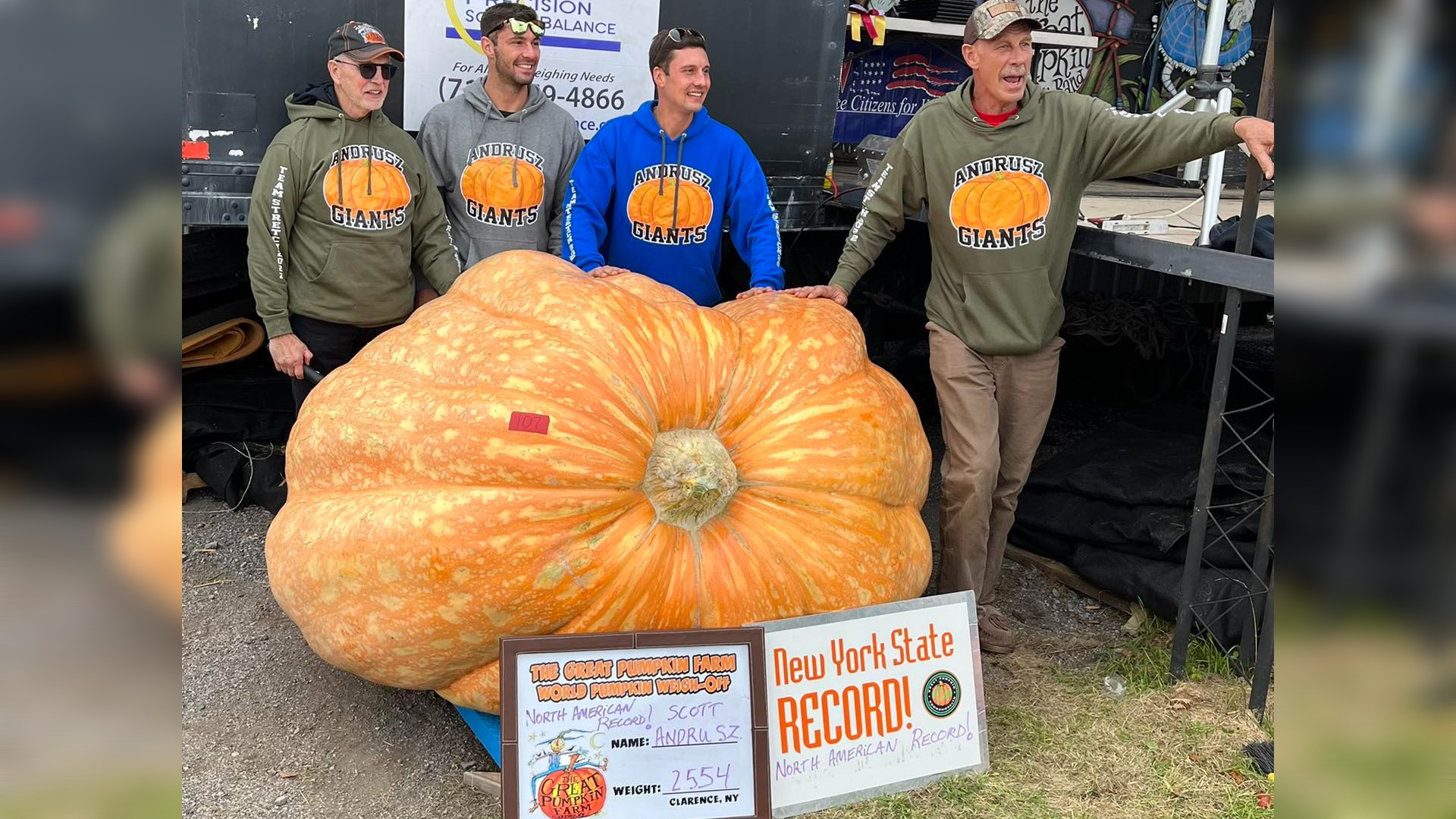 Oh my gourd: 2,554 pound pumpkin sets national record – WSOC TV