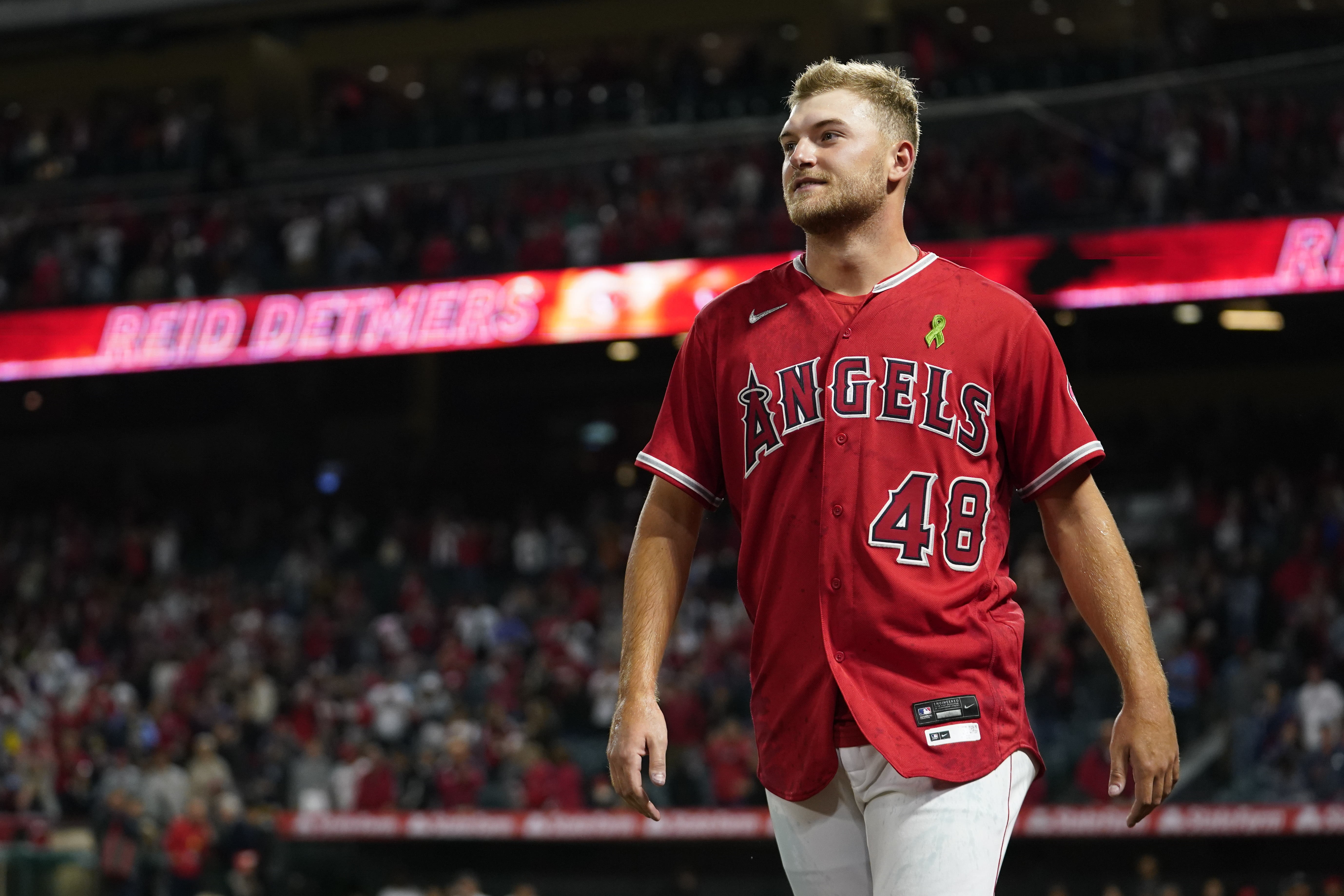 Angels rookie Reid Detmers throws no-hitter against Rays