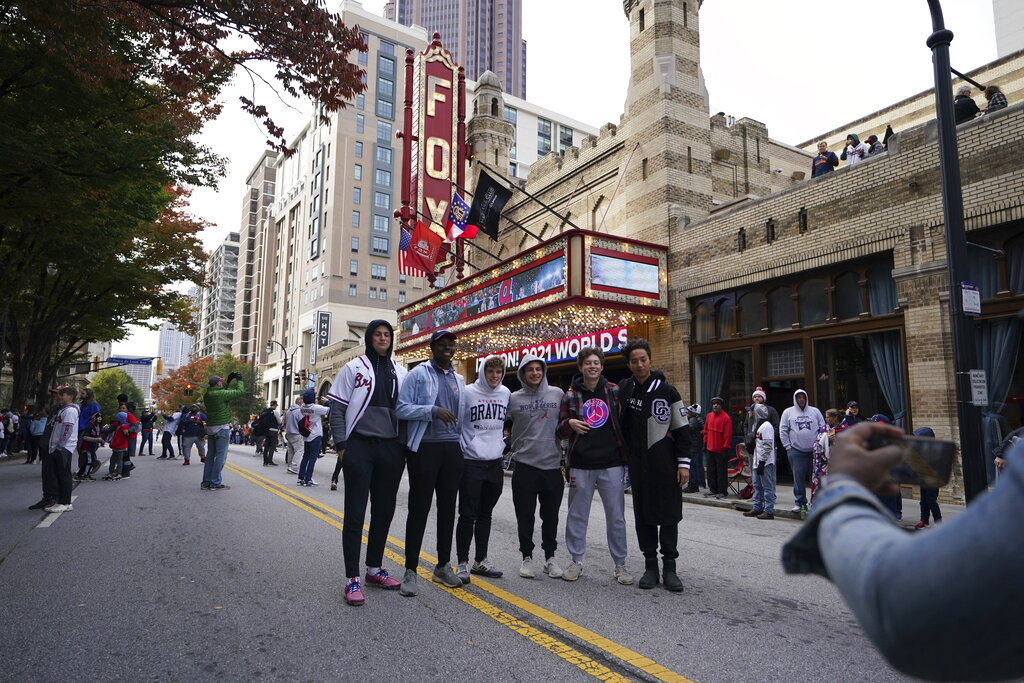 Atlanta Braves fans pack the streets of Atlanta and Cobb for