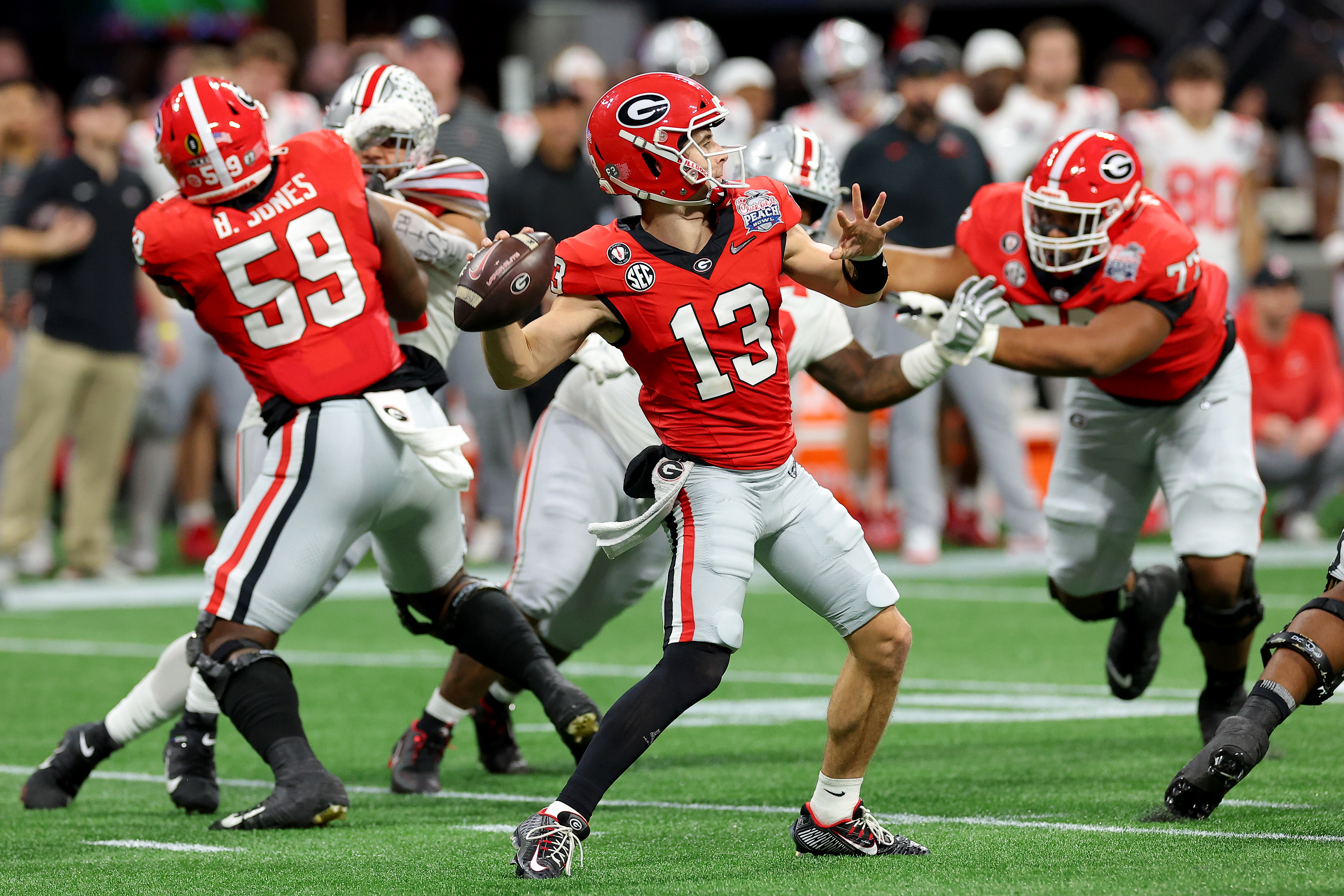 No. 1 Georgia rallies to beat No. 4 Ohio State 42-41 in semi