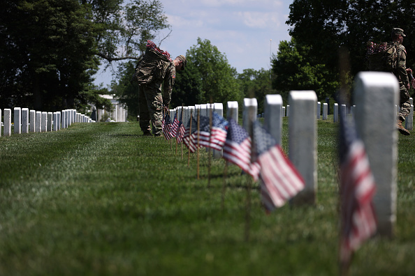 Photos: Flags placed in Arlington National Cemetery for Memorial Day ...