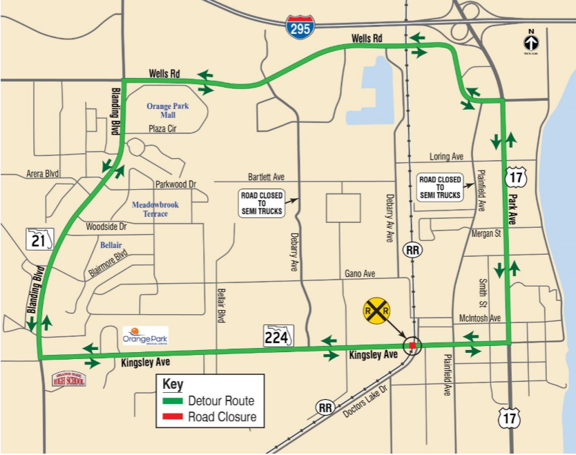 FDOT: Kingsley Avenue to close near Doctors Lake for construction – 104 ...