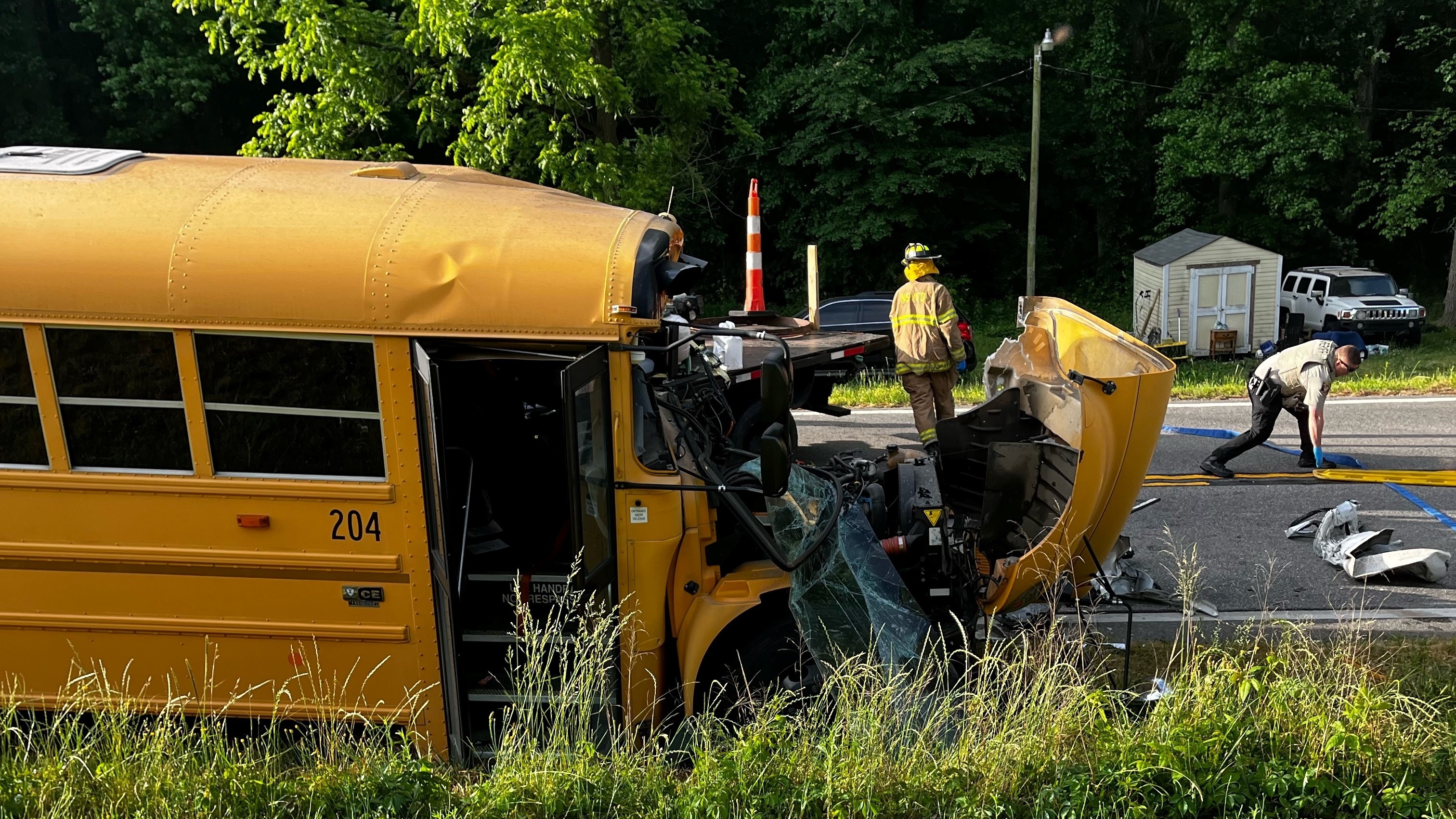 NCSHP: School bus, dump truck crash in Union County – WSOC TV