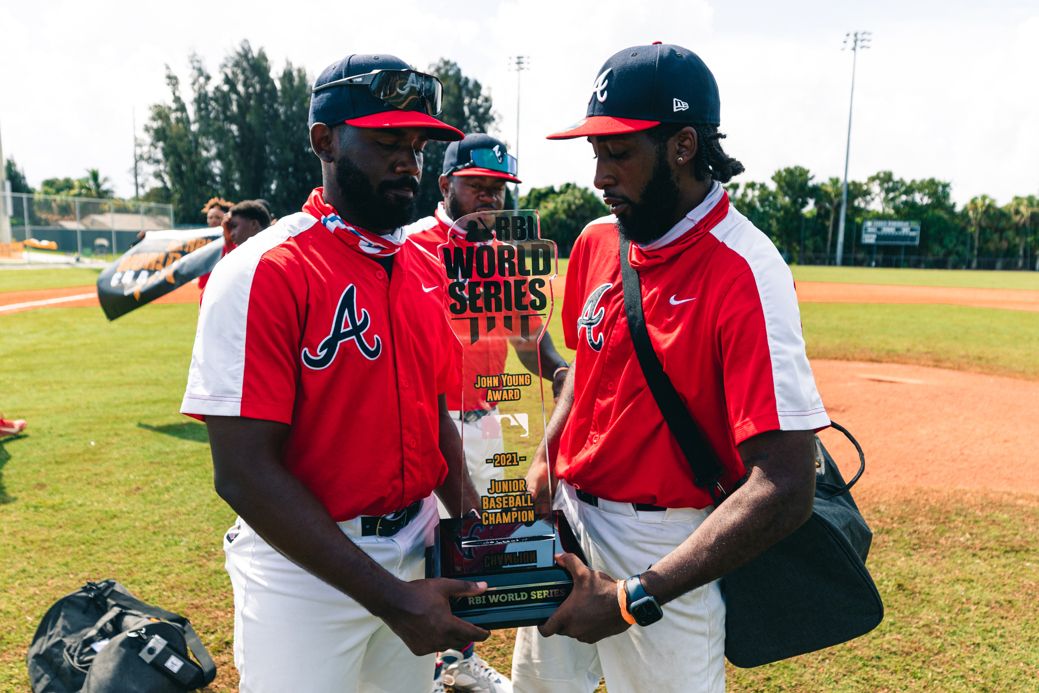 X 上的Atlanta Braves：「Congratulations to the Atlanta Braves RBI team for  winning the Junior Division Championship of the 2021 @MLBRBI World Series!   / X