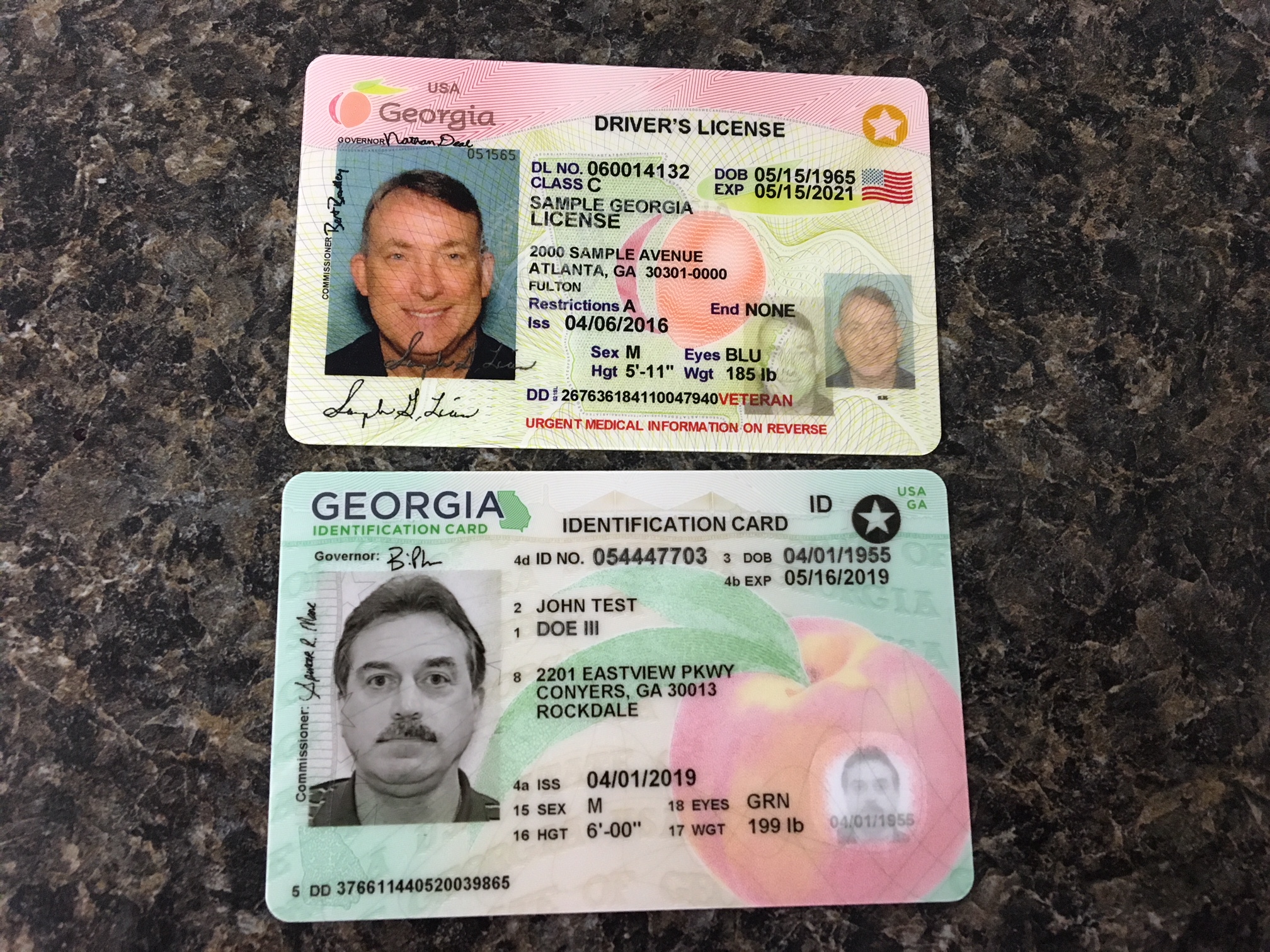 Georgia Drivers License Hologram