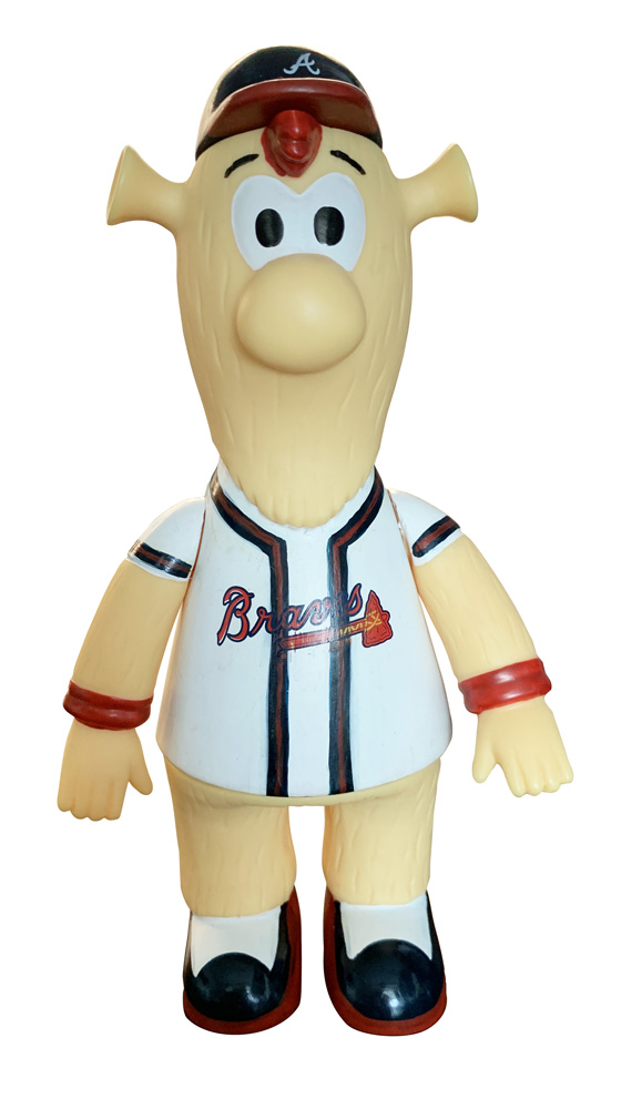 Blooper Atlanta Braves Magnetic Stadium Base Mascot Bobblehead in 2023