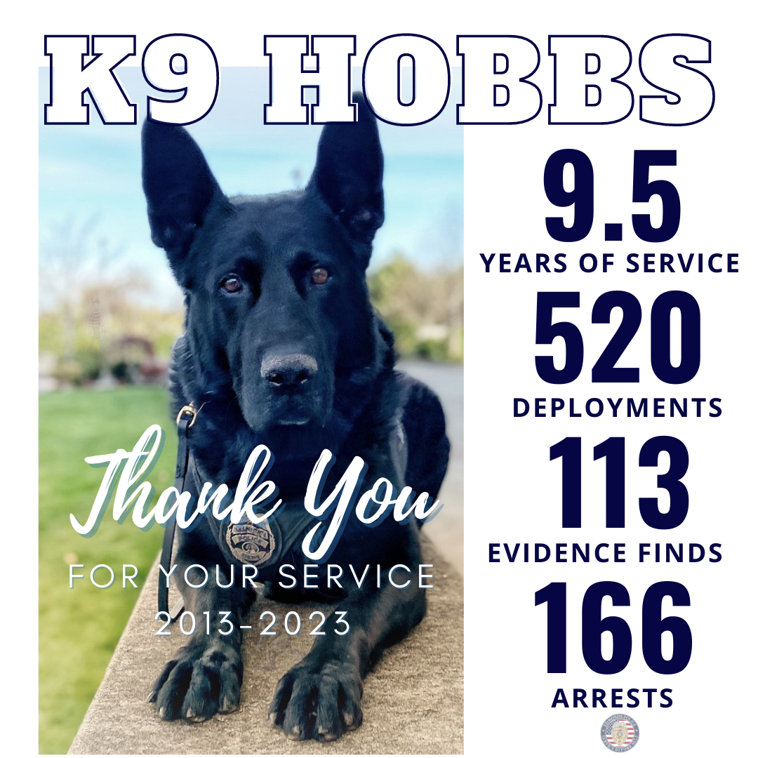 Retired OVPD K-9 has passed away, News