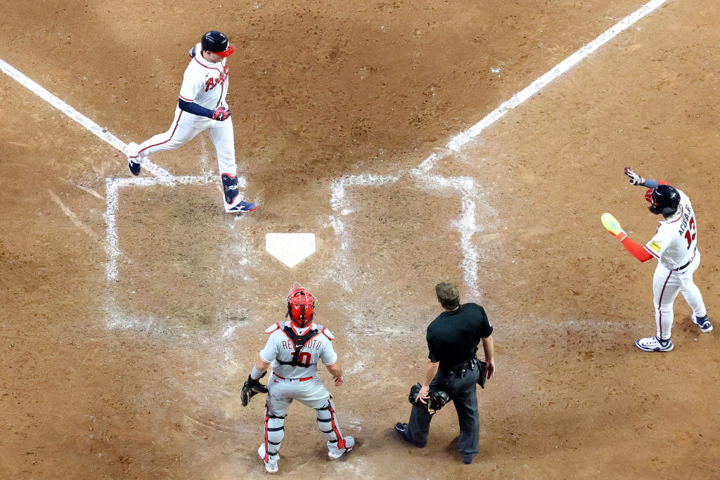 Braves rally for 5-4 win over Phillies on d'Arnaud, Riley homers and  game-ending double play