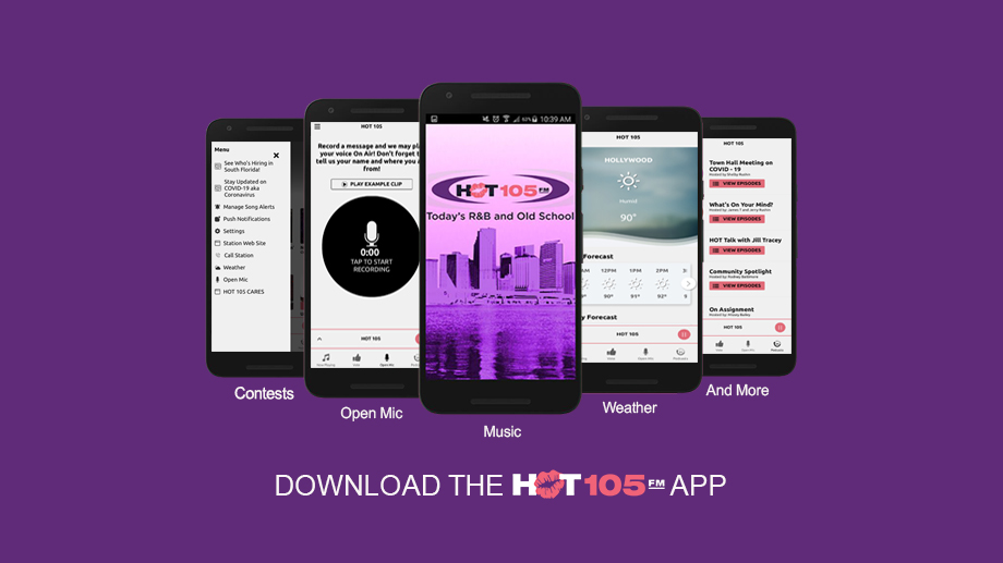 hot 105 app free