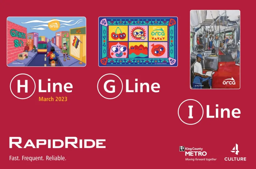 Young artists create limited-edition ORCA card designs to celebrate launch  of new RapidRide line  KIRO 7 News Seattle