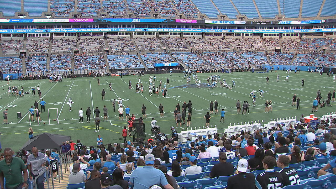 Carolina Panthers, new QB Bryce Young take field for Fan Fest - Charlotte  Business Journal