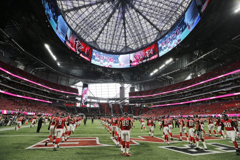 Photos: Mercedes-Benz Stadium Ready for Football - Atlanta Jewish Times