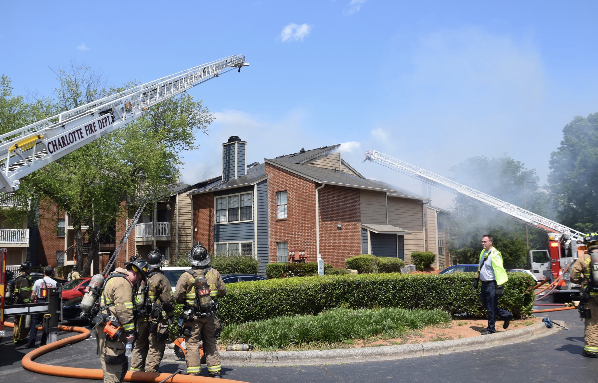 One injured, 14 families displaced after apartment fire – WSOC TV