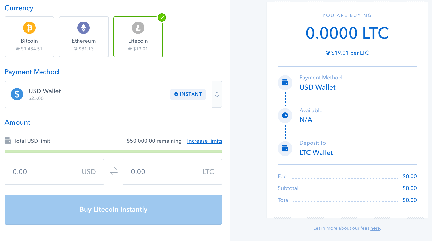 Coinbase sell litecoin for bitcoin use itunes card to buy bitcoin