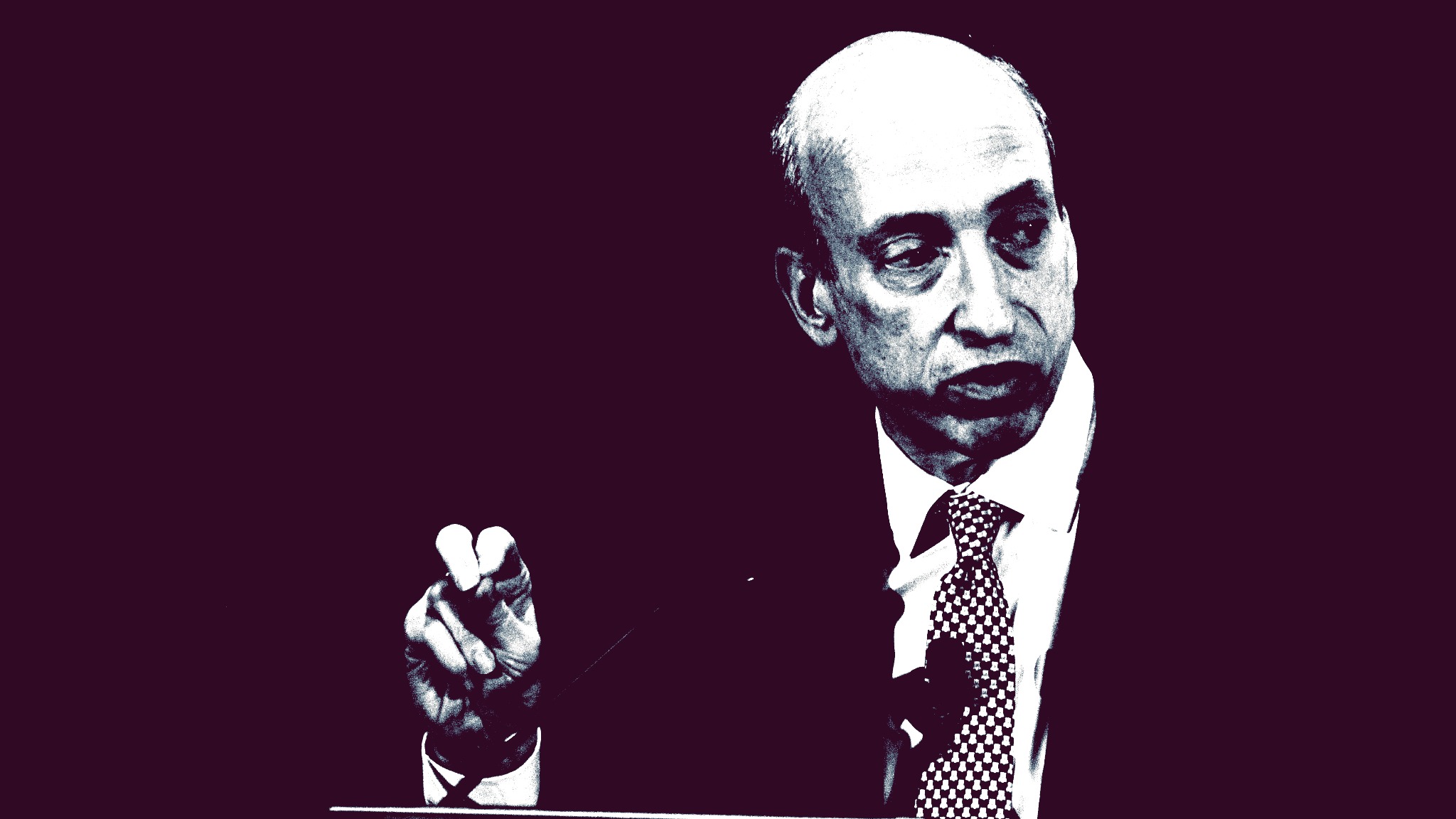 Securities and Exchange Commission Chairman SEC Gary Gensler (Jesse Hamilton/CoinDesk, modified)
