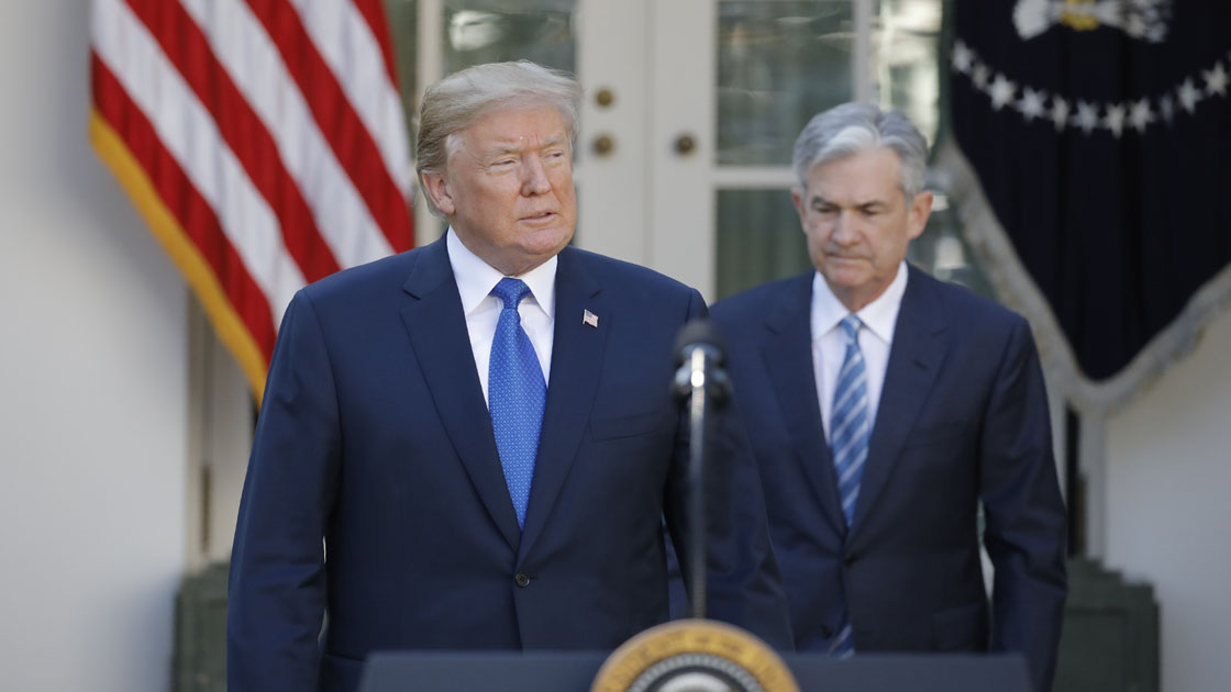 U.S. President Donald Trump announces Powell as nominee to become chairman of the Federal Reserve in the Rose Garden at the White House in Washington