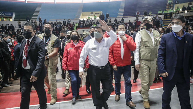 El gobernante peruano Pedro Castillo participó en un Consejo de Ministros Descentralizado realizado en Cusco. Foto: Presidencia Perú.