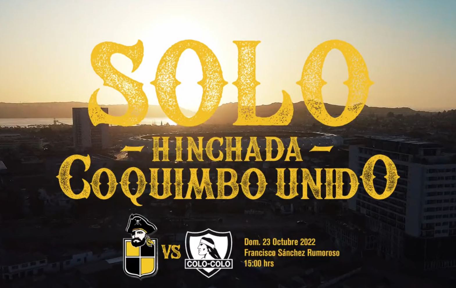 El mensaje final del video publicado por Coquimbo Unido, informando que no habrá hinchada visitante para el duelo contra Colo Colo.