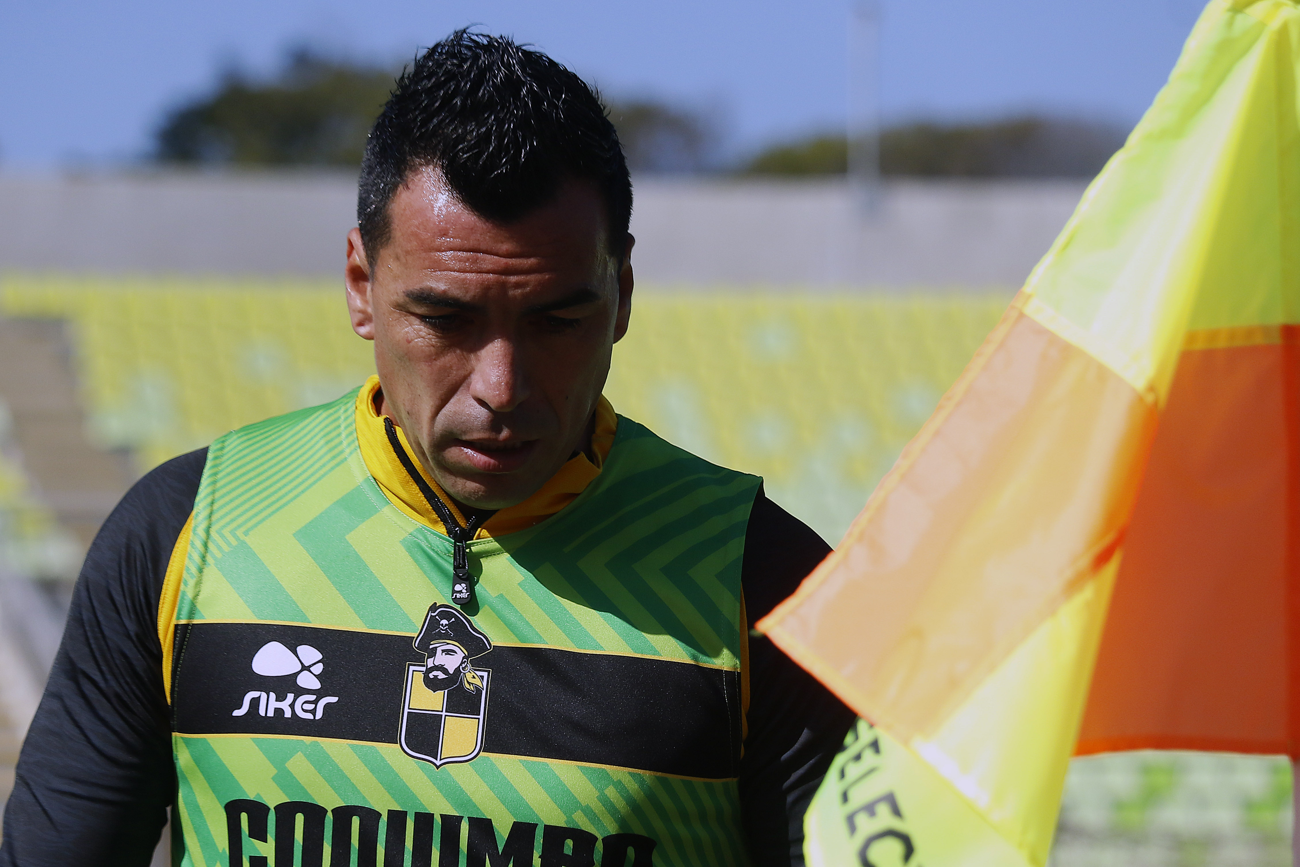 Esteban Paredes, durante el partido valido por la fecha 5 del Campeonato Nacional de Primera B 2021, entre Coquimbo Unido y Universidad de Concepcion, disputado en el Estadio Bicentenario Elias Figueroa Brander de Valparaiso.