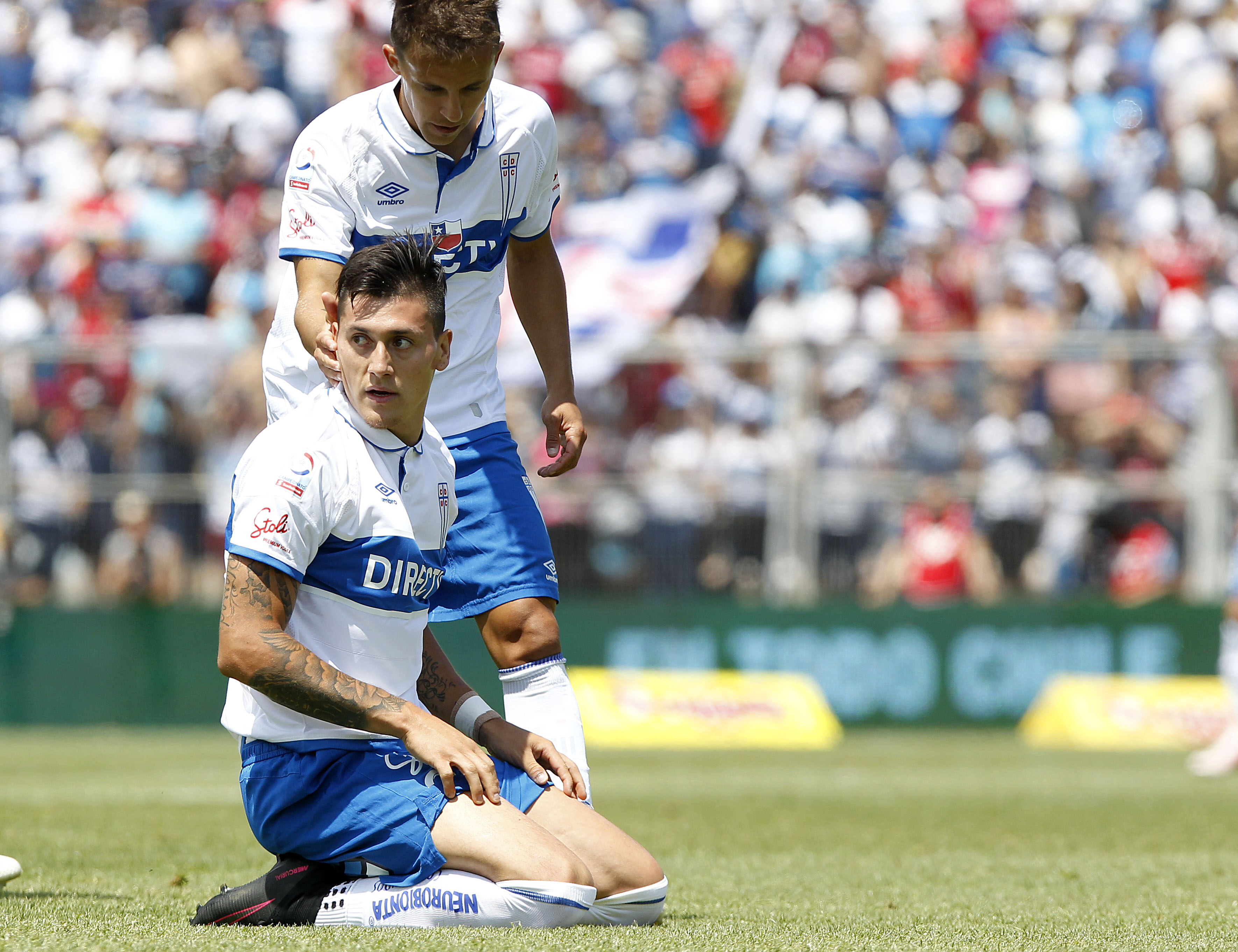 Nicolás Castillo, en un partido por la UC