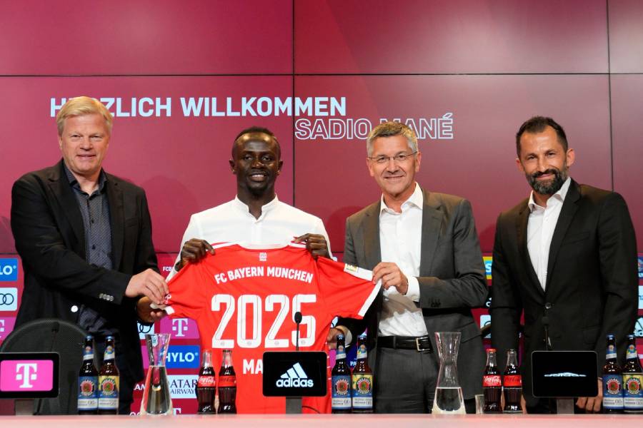 Sadio Mané fue presentado oficialmente por el Bayern Múnich.