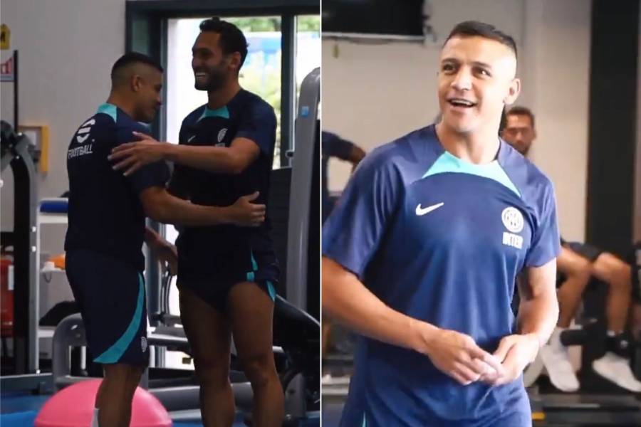 Alexis Sánchez se integró a la pretemporada del Inter.