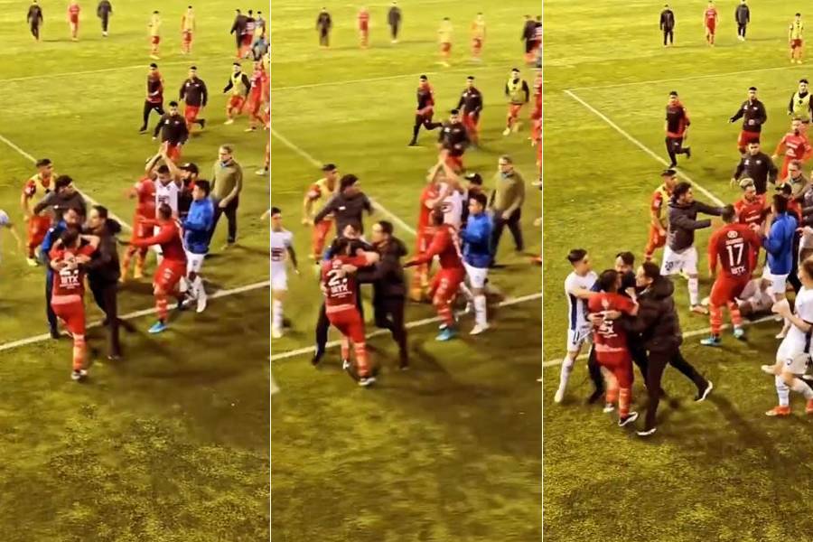 Lorenzo Reyes le propinó un manotazo a un rival tras la eliminación de Ñublense de la Copa Chile ante Huachipato.