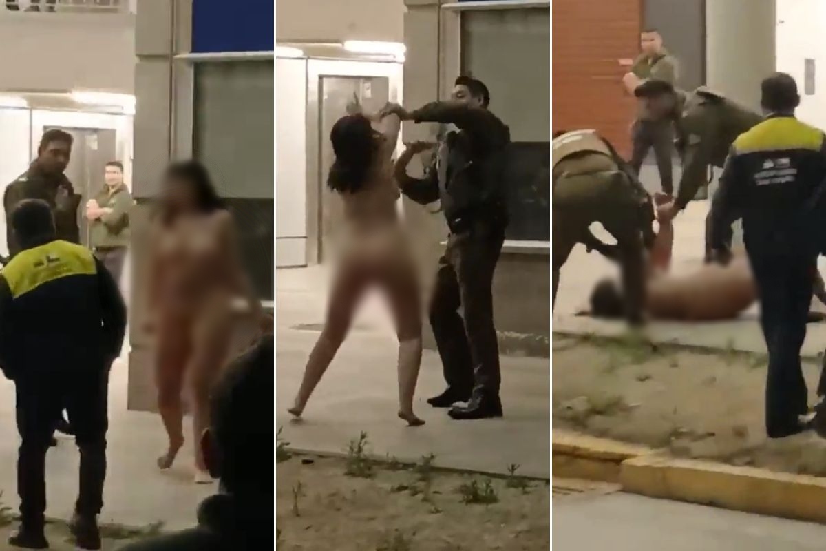 Mujer desnuda agredió a pasajeros en Aeropuerto de Pudahuel - La Tercera