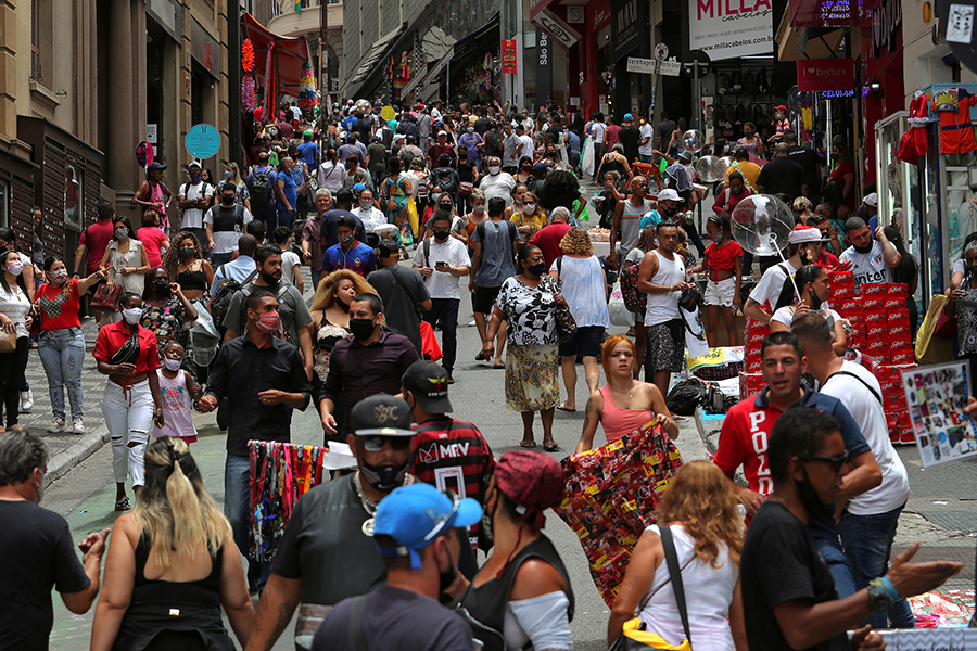 Outbreak of the coronavirus disease (COVID-19), in Sao Paulo