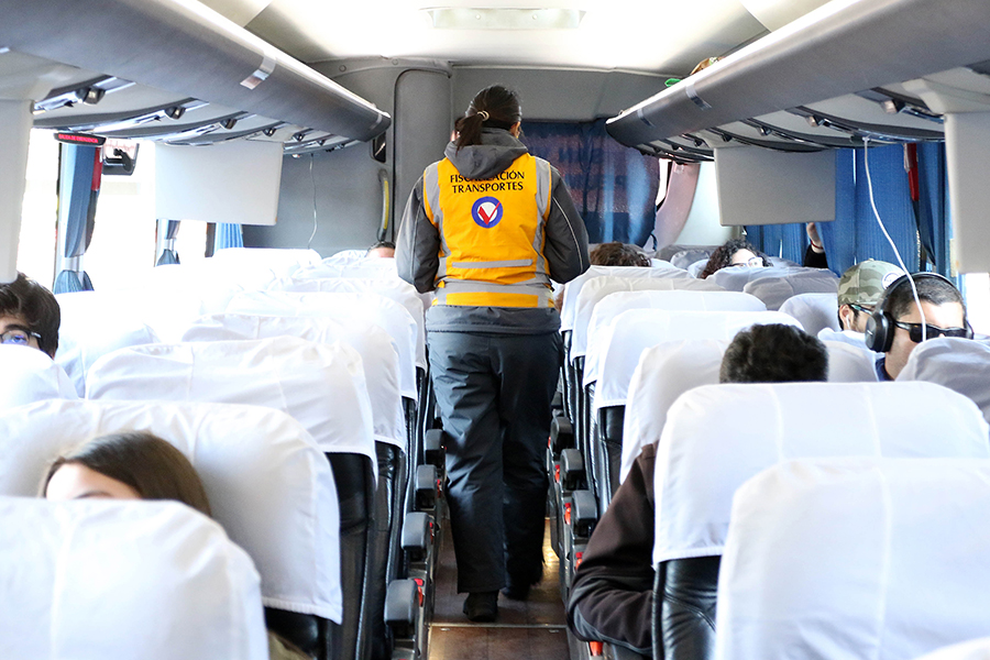 Fiscalización en Terminal de Buses Sur