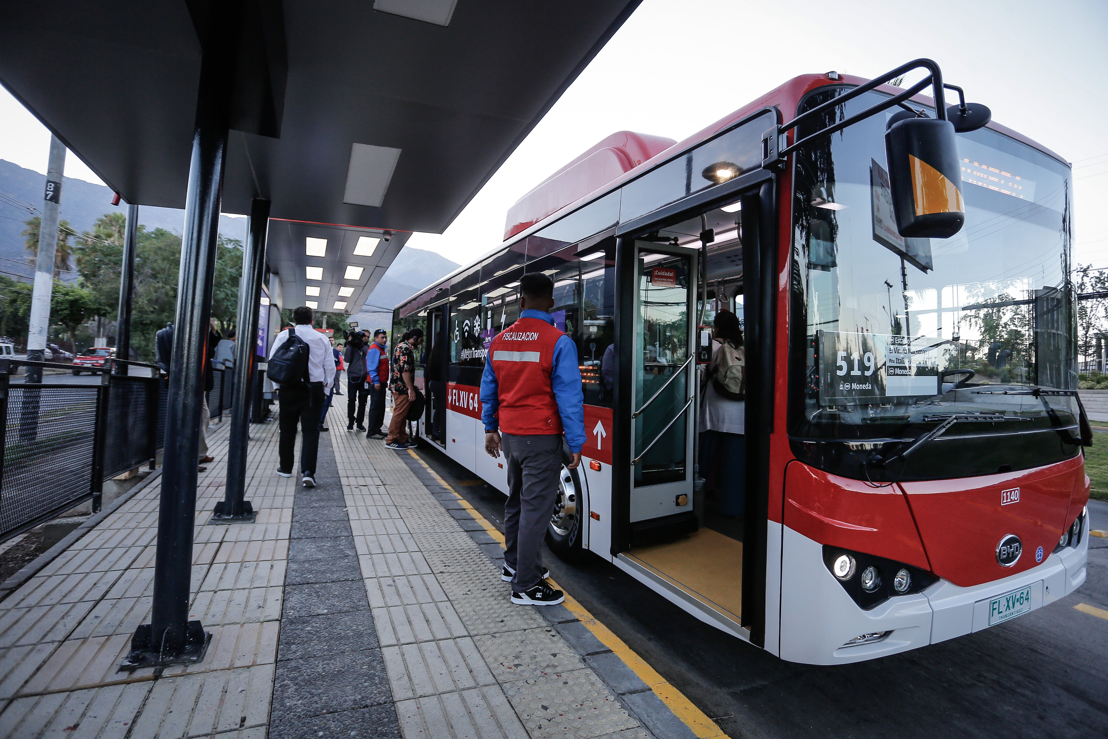 17/12/2018RECORRIDO BUS ELECTRICOFoto: Mario Téllez / La Tercera