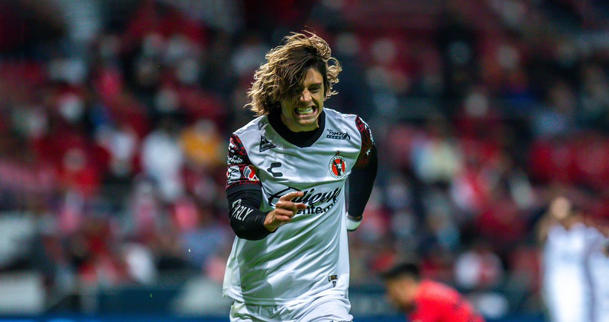 Joaquín Montecinos anotó su primer gol junto a los Xolos de Tijuana en la liga mexicana.