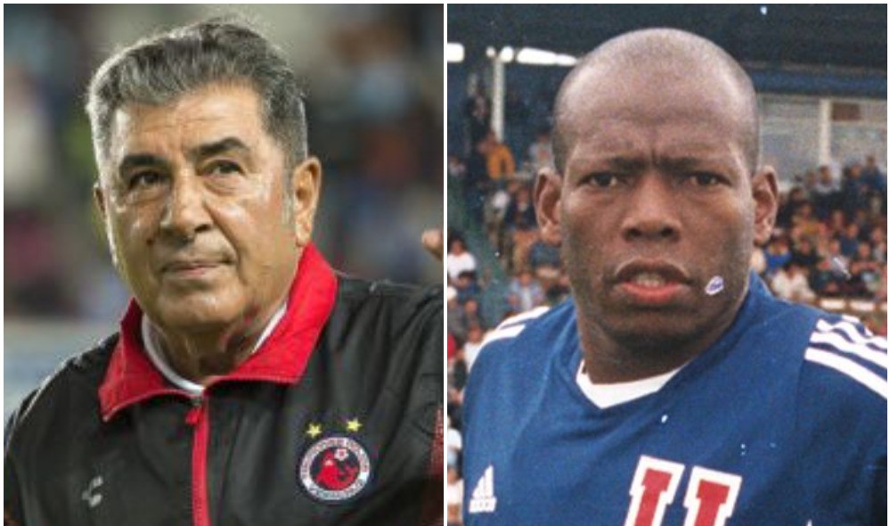 El histórico chileno Carlos Reinoso y el ex astro colombiano Faustino Asprilla.