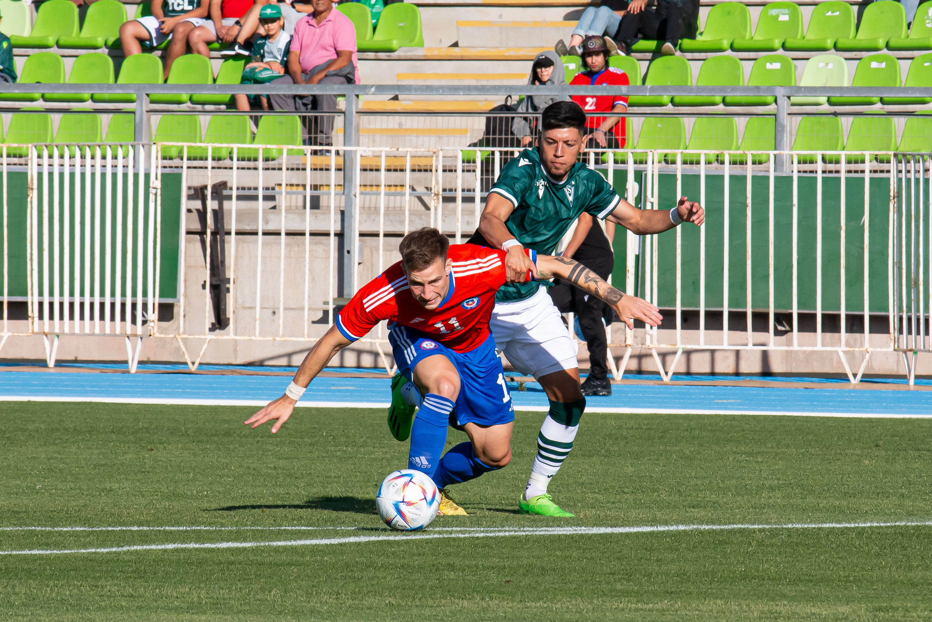 La Selección Chilena Sub 23 cayó ante Santiago Wanderers en Valparaíso.